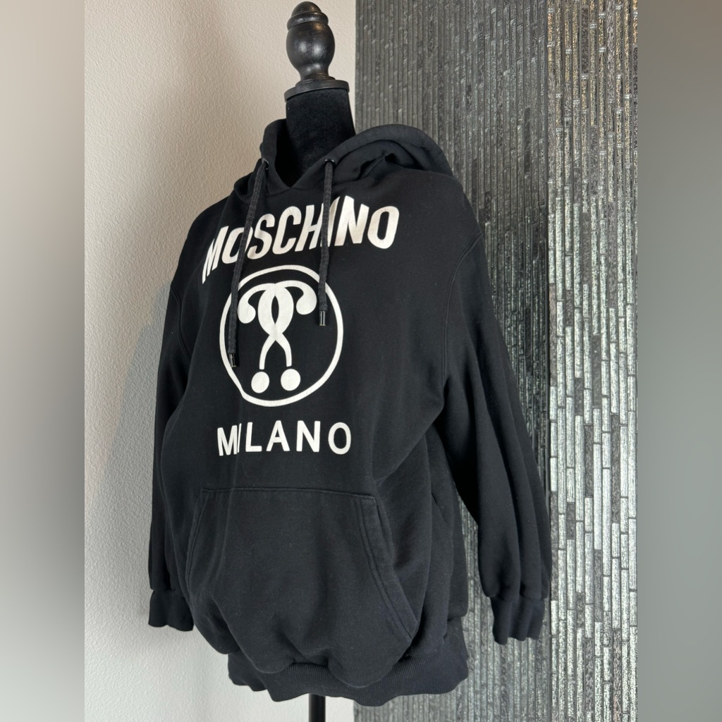 Moschino Couture Black Hoodie Size Medium